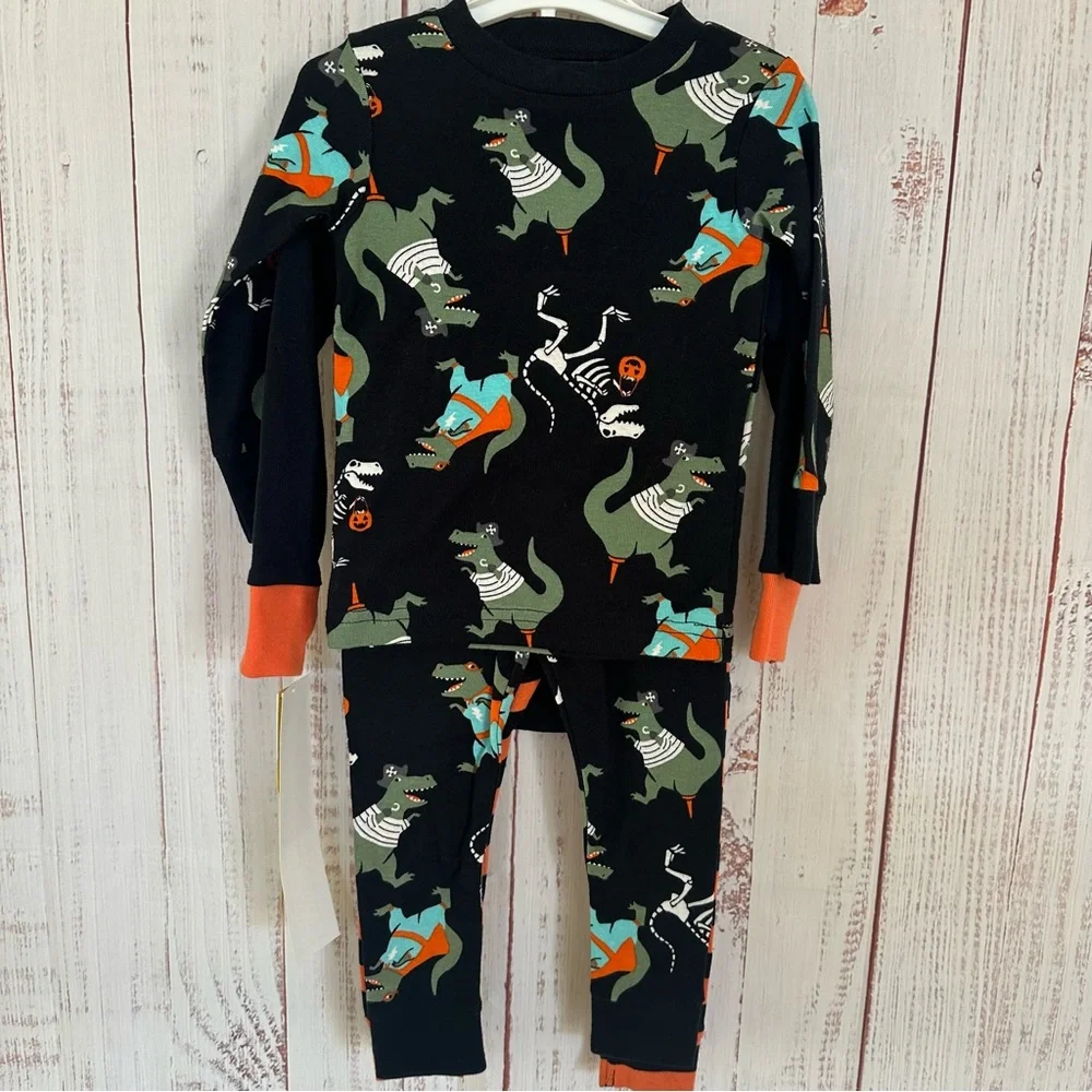 Carters 4 Piece Toddler Dinosaur PJ's, Matching Pajama Sets, Glow in dark